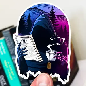 Suriel Reading Lady Whistledown Sticker, ACOTAR, Suriel Tea