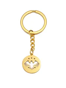 1pc Syria New Flag And German Eagle Keychain For Woman Men Jewelry Key Ring Deutschland Germany