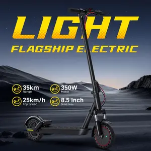 Mankeel 083 E-Scooter - 350W Moter Power, 8.5"Tire, 19 Mph Top Speed, 19 Miles Long Range，Dual Brakes, Easy Folding Commuting E-Scooter，Dual Suspension