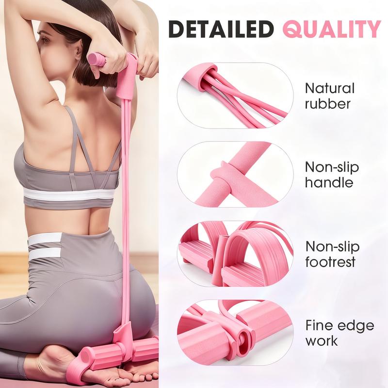 Multifunction Tension Rope, 6-Tube Elastic Yoga Pedal Puller Resistance Band, Elastic Pull Rope Fitness, Full-Body Workout at Home Gym, Exercise Sit-up, Yoga, Abdominal Training Multifunction Tension Rope, 6-Tube Elastic Yoga Pedal Puller Resistance Band, Elastic Pull Rope Fitness, Full-Body Workout at Home Gym, Exercise Sit-up, Yoga, Abdominal Training