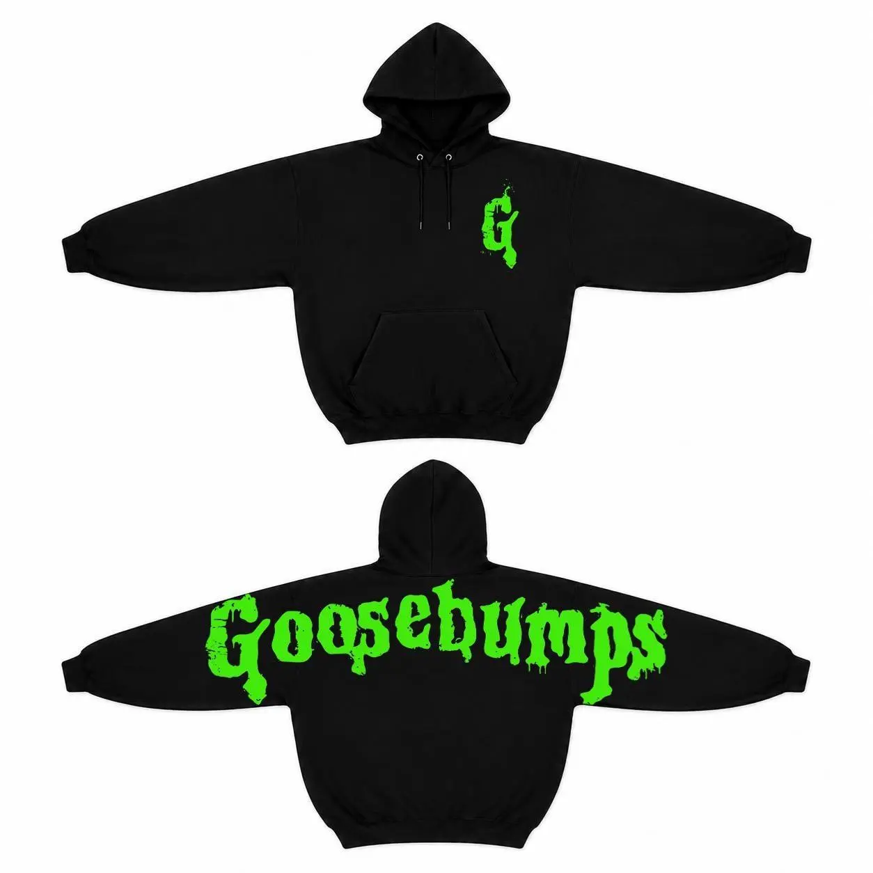 Vintage Goosebumps Horror Hoodie 90s Nostalgia Halloween Horror Fan Gift Halloween Arm To Arm Hoodie Gothic Horror Arm To Arm Goosebumps