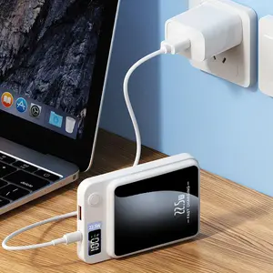 Magnetic Wireless Power Bank, 1 Count 20W USB-A Output 22.5W Super Fast Charging Wireless Charging 15W Power Bank, Compatible with iOS Android System, Smartphone