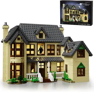 Lights-Up Haunted House Building Block Set | Scary Movie-Inspired Haunted Model (1275PCS) | Halloween Decoration & Gift Idea for Adults, Teens & Horror Fans