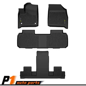 G-PLUS TPE Car Floor Mats, Fit for 18-24 Chevy Traverse, All-Weather Protect, Waterproof, Easy-to-Clean, Anti-Slip Rubber Liners