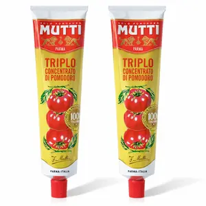 Mutti Triple Concentrated Tomato Paste (Triplo Concentrato), 6.5 oz. Tube |2 Pack