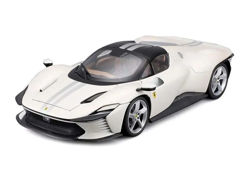 Ferrari Daytona SP3 White Signature Series 1:18 Scale Diecast Toy Display Item - Bburago 16912WH