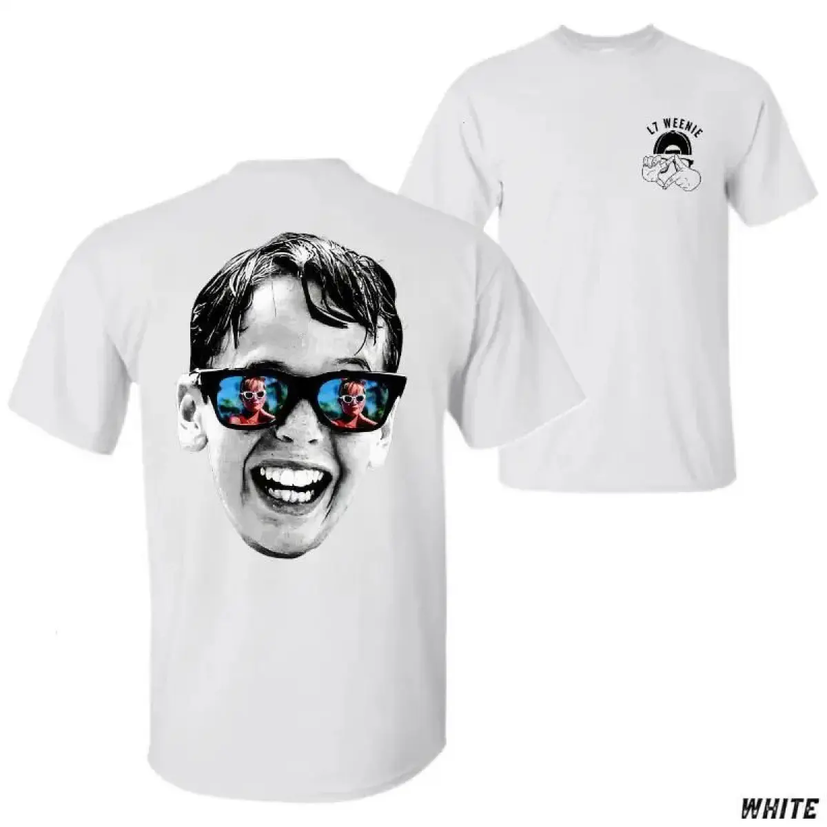 😎 [Graphic Tee] The Sandlot Big Face T-Shirt – L7 Weenie Retro Funny Graphic Tee with Sunglasses Print, The Sandlot Inspired Shirt, Soft Cotton Humor Tee, Short Sleeve Classic Unisex Top, Trendy Menswear Womenswear Everyday Outfit