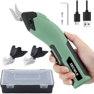 for, 4V Cardboard Scissors with 3 Replaceable Blades, Shears for Cutting, Cardboard, Carpet,, Felt