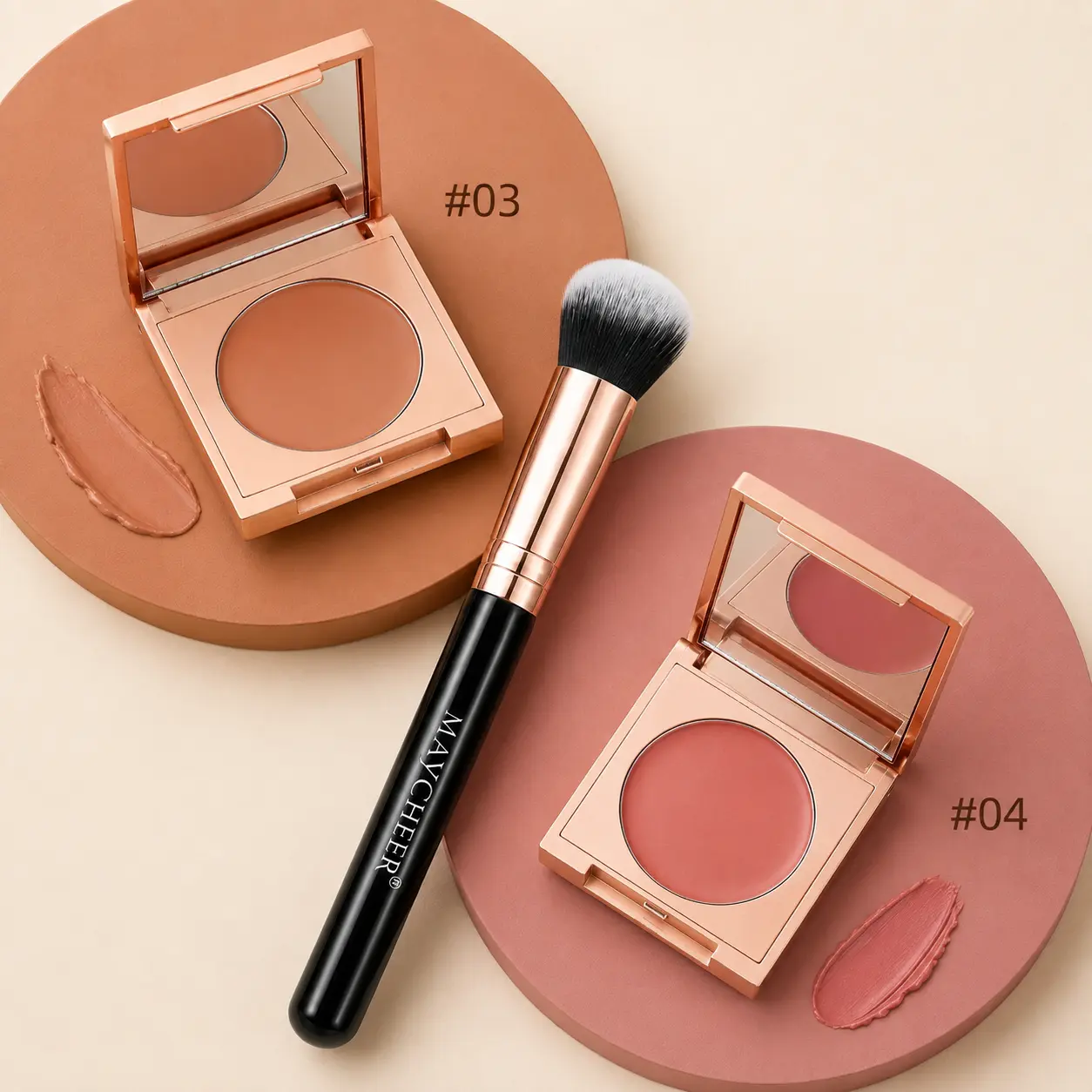 Soft Matte Concealer for Face & Under Eyes, Waterproof Full-Coverage Cream for Freckles, Dark Circles, Acne Scars, Tear Troughs & Spots, 2-Piece Set