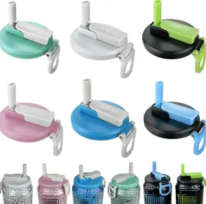 ORIGINAL CREATOR - DIPESI 6 Pack Soda Can Lids with Straws,Inspired by Energy Drink Can Colors, Reusable BPA-Free Can Tops for Energy Drink, Soda, Juice, Beer – Fits Standard 12oz/16oz Cans（K01-P6）