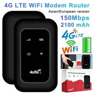 4G LTE Mobile WIFI Router Portable WiFi Router 150Mbps Mini Wireless Routers Pocket MiFi Modem Wifi Hotspot with SIM Card Slot
