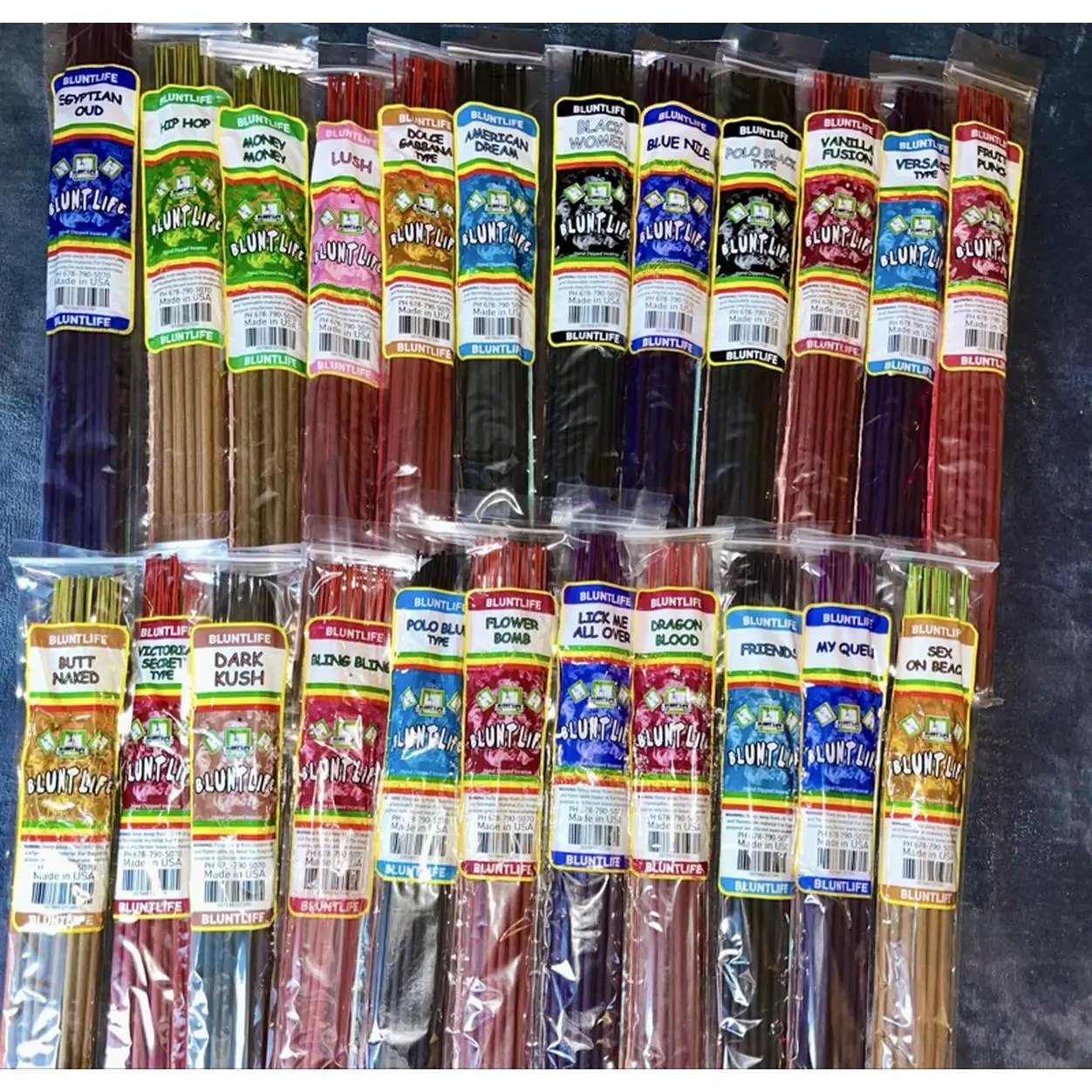 BluntLife 19" Jumbo XL Incense - 25 Pieces per Pack - Choose Your Scent - Perfect for Relaxation and Aromatherapy