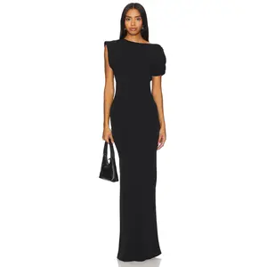 Amanda Uprichard X Revolve Elroy Maxi Dress in Black