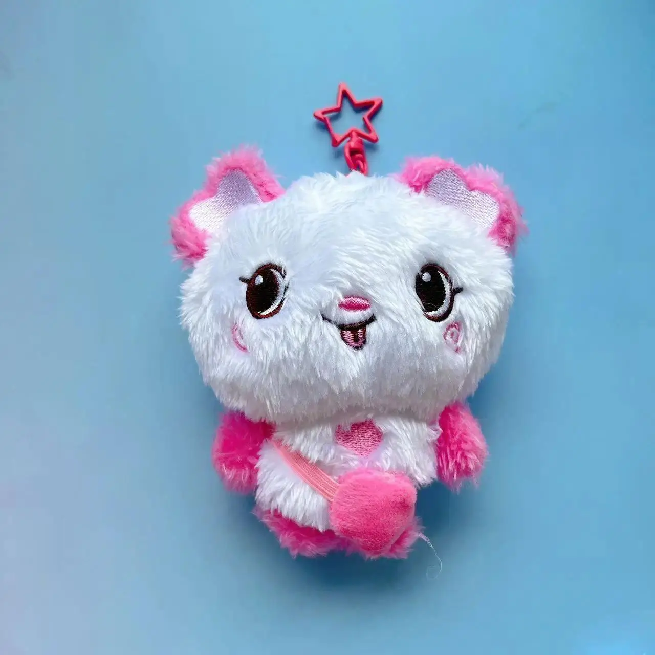 Kpop NTC WISH Sakuya RIKU YUSHI Tea Cat Doll Plush Dog Keychain NTCWISH Cartoon Keychain Bag Pendant Keychain Fans Collect Gif