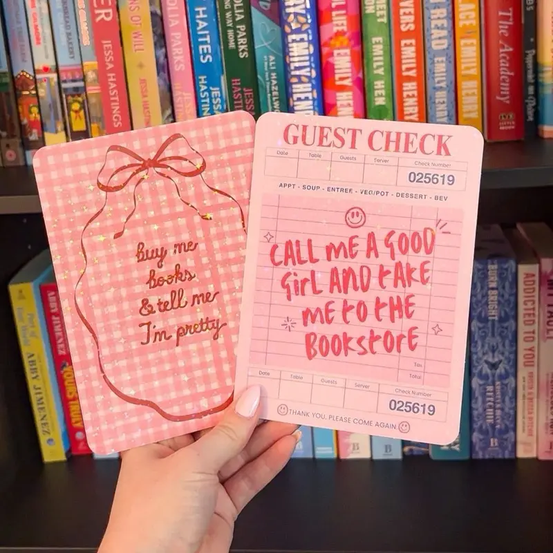 Aesthetic Inserts for 12th Gen Kindle Paperwhite - Bookstore Themed, Pink Coquette Designs