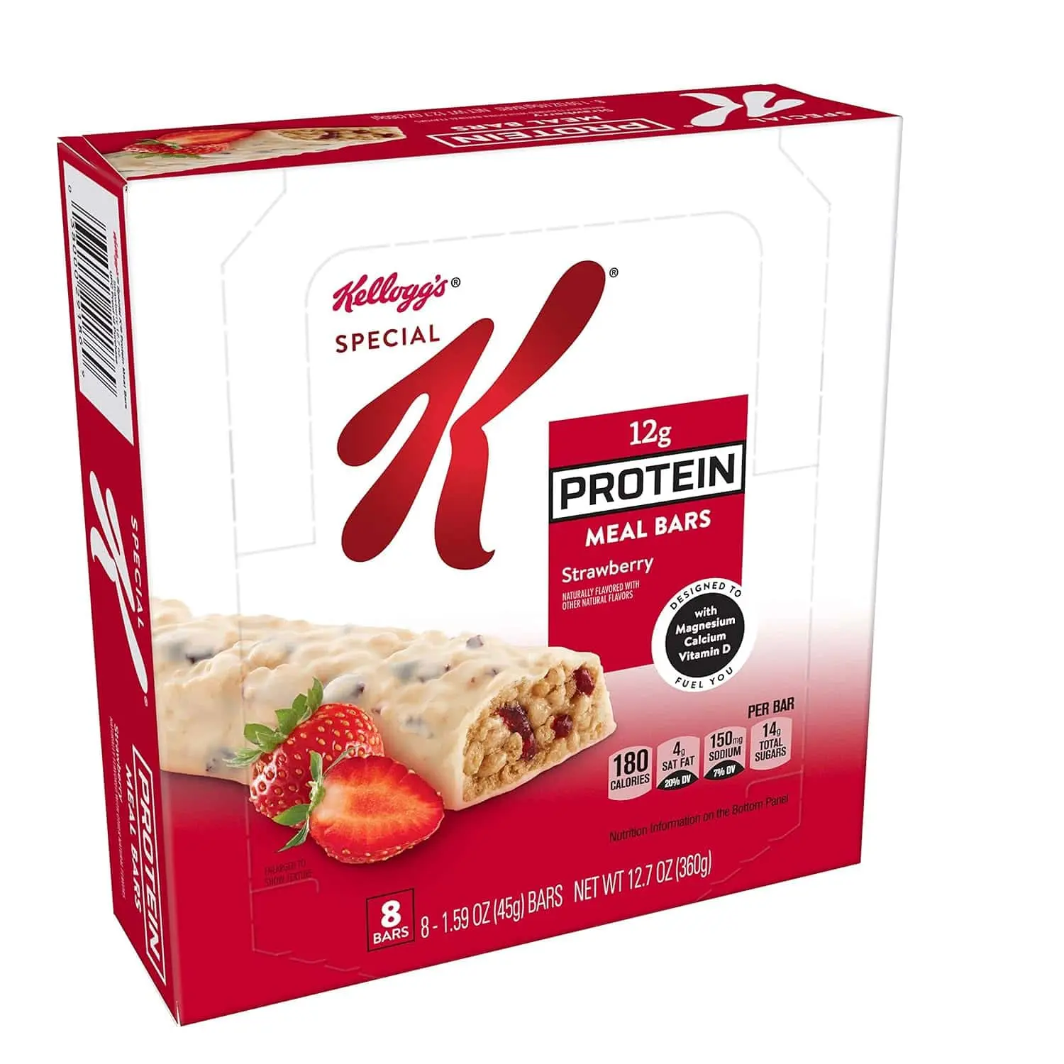 Special K Protein Meal Bars - Strawberry Flavor Snack, 12.7 oz (8 Count)