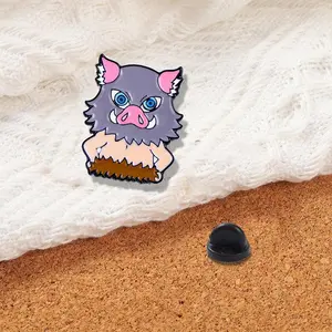 5 Pcs/set Demon Slayer Anime Cosplay Brooches Cute Character Pins Clothing Backpack Lapel Badges Jewelry Accessories Gifts