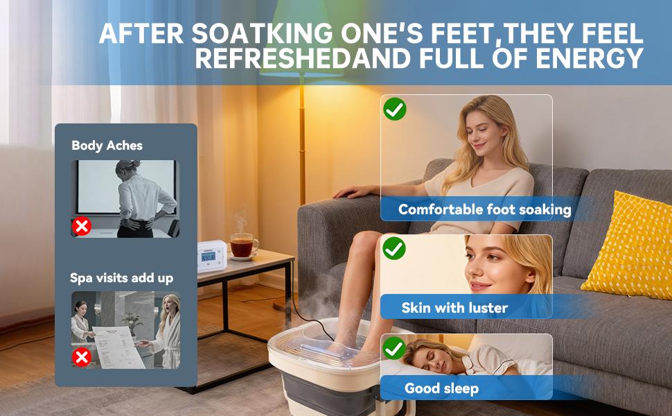 Bluetooth Ionic Foot Bath Detox Machine for Home Spa Use, with App Control, Foldable Soaking Tub, 2 Ion Arrays, 100 Basin Liners, Timer for Natural Body Detoxification Bluetooth Ionic Foot Bath Detox Machine for Home Spa Use, with App Control, Foldable Soaking Tub, 2 Ion Arrays, 100 Basin Liners, Timer for Natural Body Detoxification