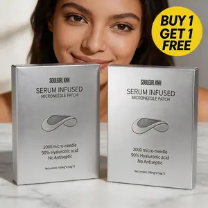 【Soulgirl KNH】Microneedle Eye Patch with 2000 Micropins ——1.8%High Hyaluronic Acid & Acetyl Hexapeptide-8 – Reduces Crow’s Feet, Nasolabial Folds, Dark Circles, Dull Bags, Firms & Restores Skin, Radiant Glow