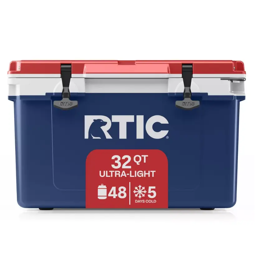 RTIC Outdoors 32 QT Ultra-Light Hard Sided Cooler, Insulated Hard Cooler, Fishing Camping Cooler, Outdoor Adventure Cooler, Travel Camping Cooler, Hard Sided Ice Chest, Leak Resistant Cooler, Rotomolded Style Cooler, Camp Cooler,