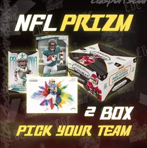 2025 NFL Prizm Hobby 2-Box Pick Your Team