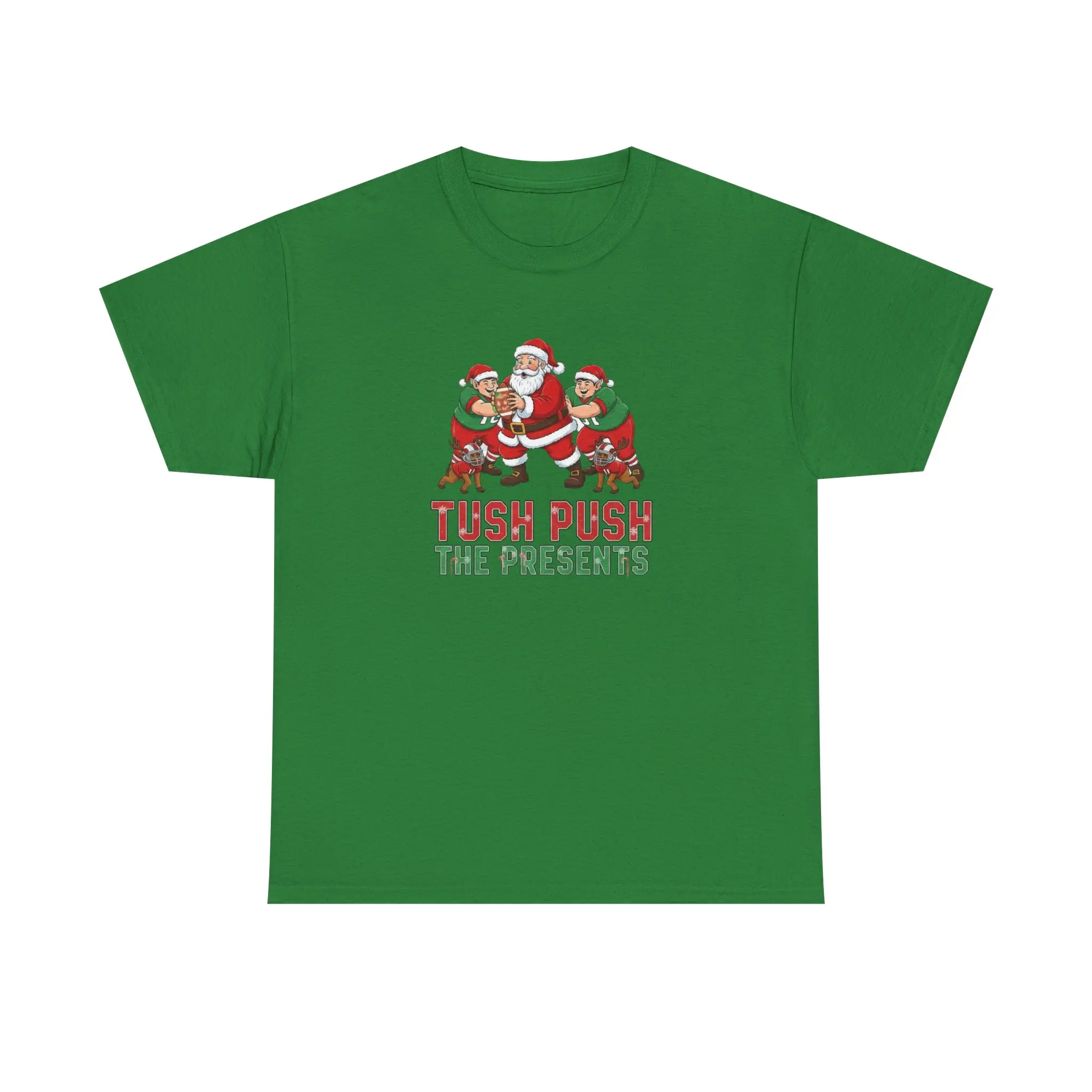 Tush Push The Presents T‑Shirt | Santa Elves Christmas Tee