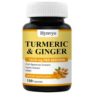 Premium Full Spectrum Turmeric Ginger Capsules with 95% Curcumin & Black Pepper, Joint & Gut Health Support