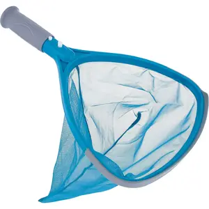Professional , Hot Tub,  Hand Leaf Skimmer Net with Grip Handle - 9" Deep Ultra Fine Mesh Netting Bag Basket, Skim & Remove The Finest Debris - Pond, Small  Inflatable