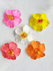 Boho Style Flower Design Hair Clips, Colorful Hair Accessories for Women & Girls, Super Cute Clips, Minimalist Headwear Suitable for Thick Hair
