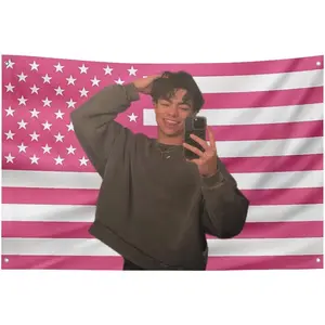 Funny flag wall hanging tapestry mala-chi,can be used in room,bedroom,living room, kitchen,outdoor,party,gifts,decoration barton Colorful