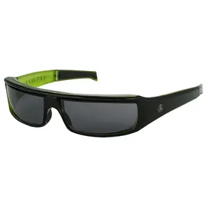 POPTICALS, POPSIGN, Polarized Sunglasses, Gloss Black/Green Crystal Frame, Gray Lens