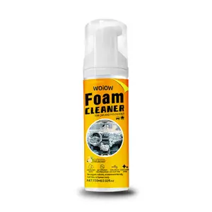 Multifunctional foam cleaner spray, 100 ml, suitable for foam cleaning of cars and houses, lemon flavor, multifunctional household cleaner for cars and kitchens