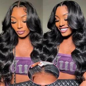 Bling Hair 6x4 7x5 9x6 Glueless LayCut Wig Lace Closure Human Hair Wigs Body Wave Wig 150% Density Pre Cut Ready Go Wigs