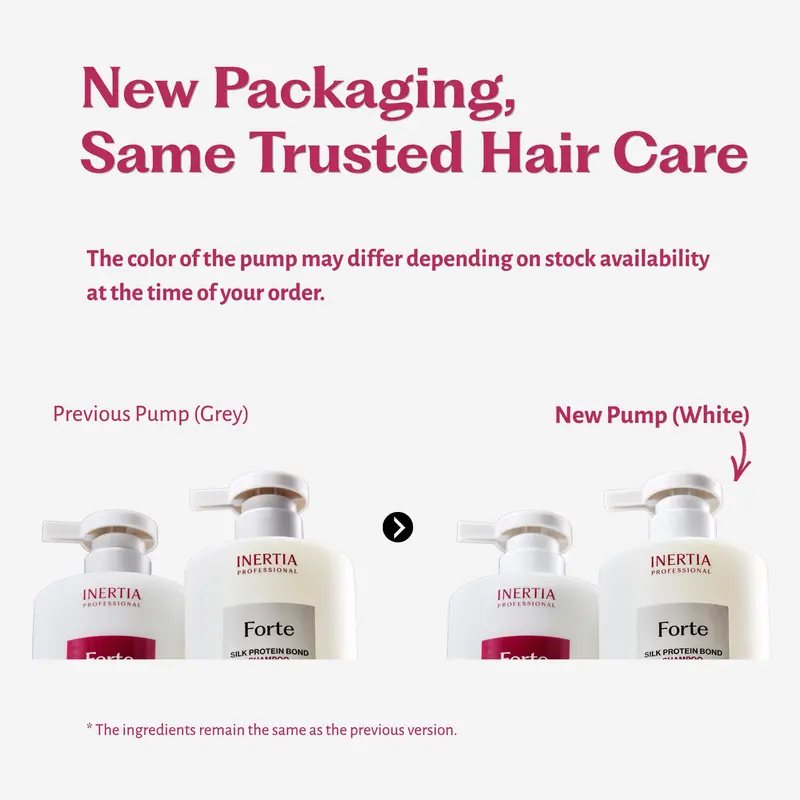 [Spider Silk Protein Peptide Duo] INERTIA Professional Forte Shampoo & Treatment Set - 2-Week Hair Loss & Damage Care