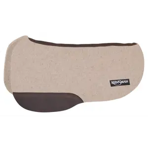 550-EJ5-K1W Reinsman Apex Round Cutback Wool Trail Saddle Pad - Bone