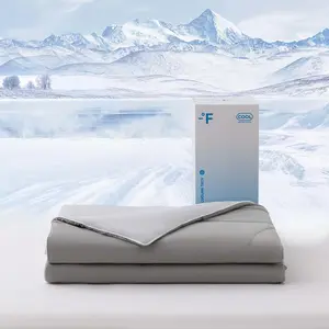Cooling Comforter for Hot Sleepers,   Breathable Lightweight Comforter, Double Sided Cooling Blanket Cozy and Cool for Optimal Sleep - Alloy,  90"x90"