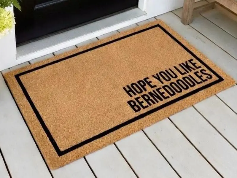 Hope You Like Bernedoodles Doormat, Dog Doormat, Housewarming Gift, Bernedoodle Doormat, Dog Door Mat, Welcome Mat, Bernedoodle Goldendoodle