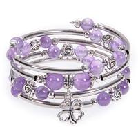 Purple Beads Bracelet
