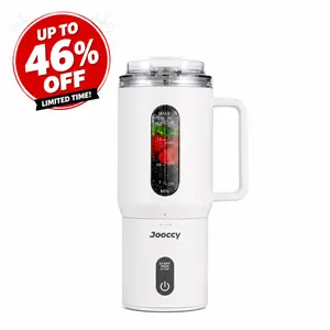 Jooccy Portable Blender for Smoothies & Shakes, 18oz Cordless USB Rechargeable Blender, Auto-Reverse Ice Crushing Power, BPA-Free Detachable Cup – Perfect for Gym, Travel & Busy Mornings