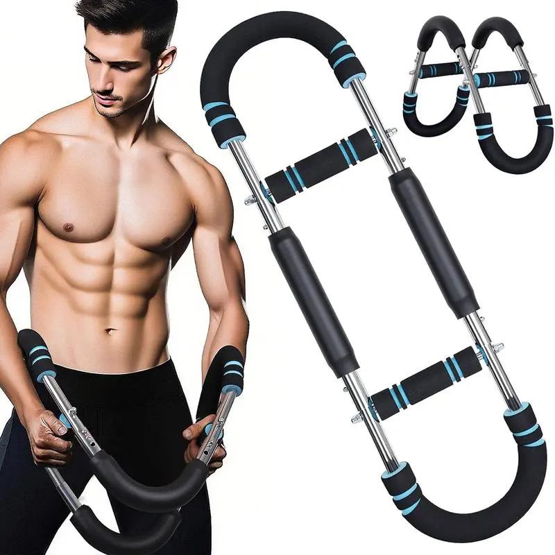 Deeoee Arm Trainer Chest workout Strengthen Chest and Arm Muscles Men's Fitness Trainer Detachable Portable Spring Resistance Home Fitness Equipment