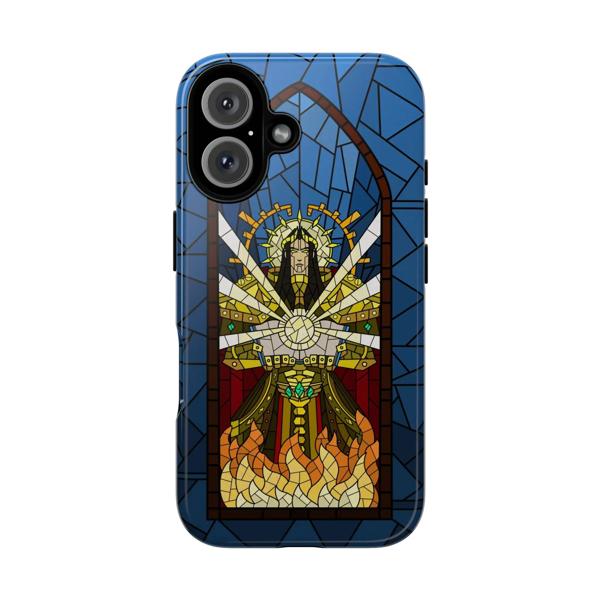Warhammer 40k Emperor of Mankind Stained Glass Phone Case | God-Emperor Gothic Art Cover | Warhammer 40k Emperor of Mankind Stained Glass Phone Case | God-Emperor Gothic Art Cover |