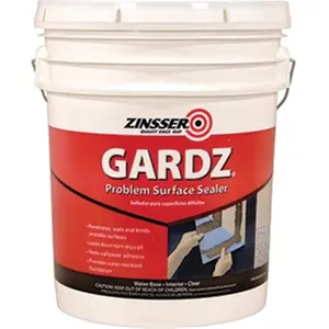 212 MAIN Gardz Drywall Sealer - 5gal Bucket, Zinsser Company 2300 Formula, Easy Apply, Low Odor, Water-Based, Drywall Repair Solution