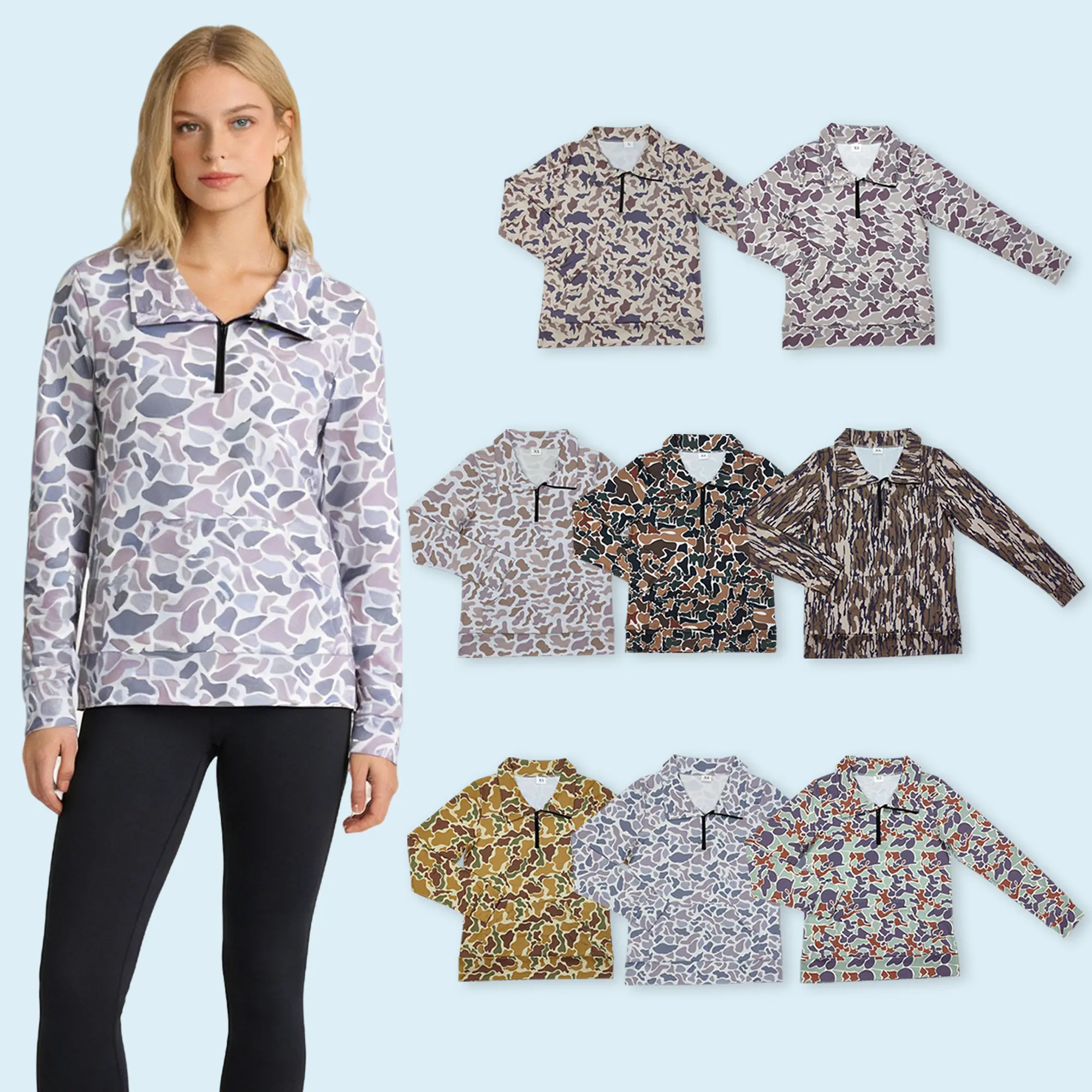Black Friday Adult women camouflage hunting season pullover top