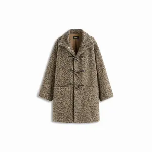 Cider Wool-look Stand Collar Toggle Button Oversized Coat SwimWeek