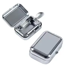 Stainless Steel Ashtray with Lid, Portable Mini Ashtray, Ashtray for Home Office Outdoor, Modern Home Decor, Modern Decorations, Room Decor, Home Decor Accessory, Lighter