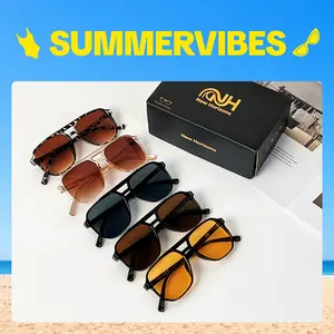 New Horizons 5 Pairs Retro Pilot Sunglasses Set for Women&Men,Lightweight Travel-Friendly Fashion Sunglasses,Windproof Classic Pilot Style,Perfect for Driving,Outdoor Travel & Everyday Wear unglasses,eyewear for men/women,#SummerVibes,Mother's Day gift