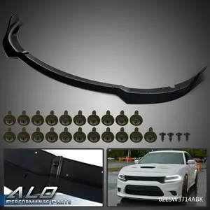 Fit For 15-20 Dodge Charger SRT Front Bumper Lip Spoiler Splitter Body Kit