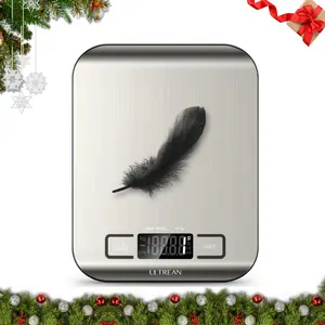 Ultrean Food Scale, Digital Kitchen Scale for Baking Cooking and Meal Prep, 6 Units with Tare Function, 11lb (Batteries Included)