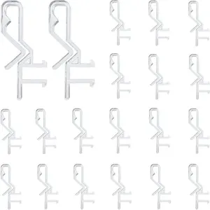 20 count   Valance Clips 1-7/8inch Clear Color for Faux and Real  Window Blinds Retainer Holder Clip for The Valance with a Groove in The
