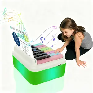 Mini Piano Calendar 15 Keys with Calendar Sheet Music, Rechargeable Battery, USB Power Supply, Ideal Christmas or Birthday Gift for Family and Friends, Beginner Music Keyboard